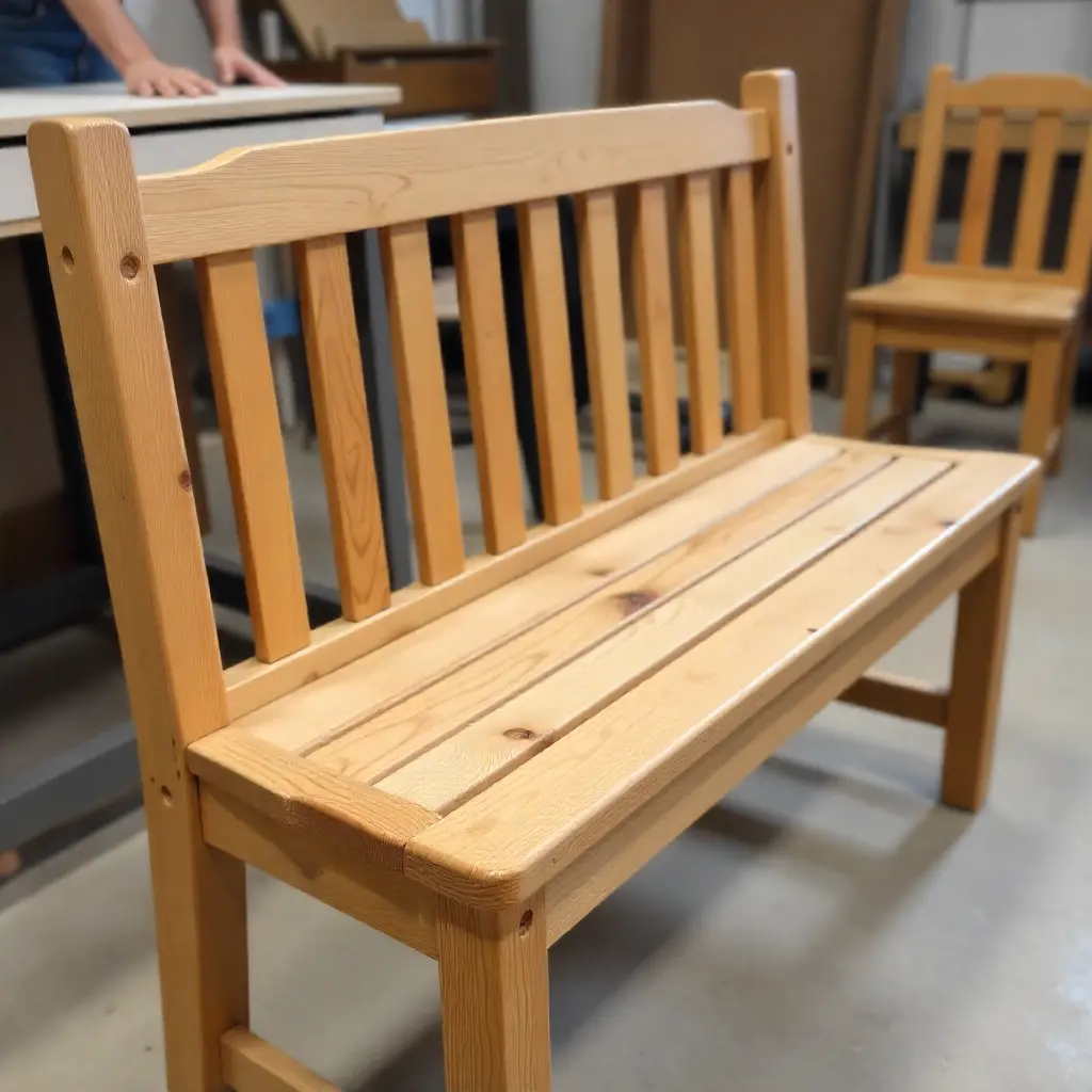 Wooden bench restoration service